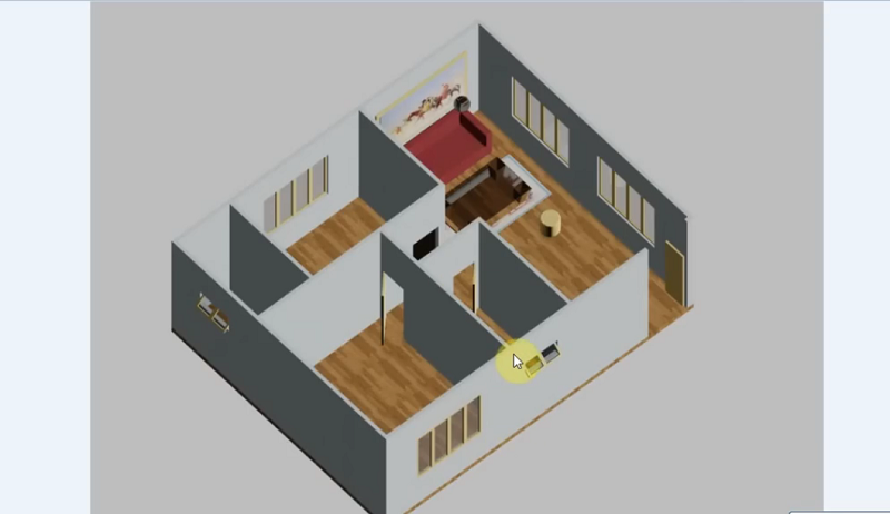 Dựng mô hình nhà 3D từ bản vẽ 2D bằng AutoCAD 2013