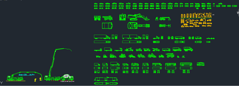 File tải viện máy xây dựng trong AutoCAD