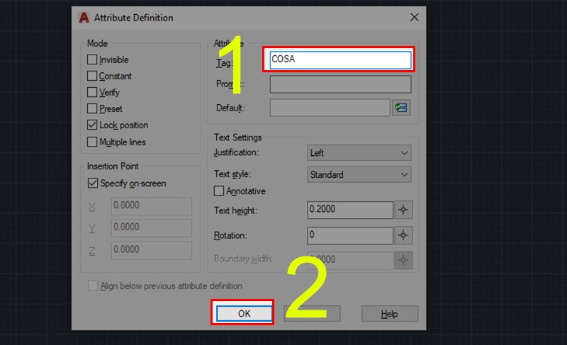 Các bước tạo Block cao độ