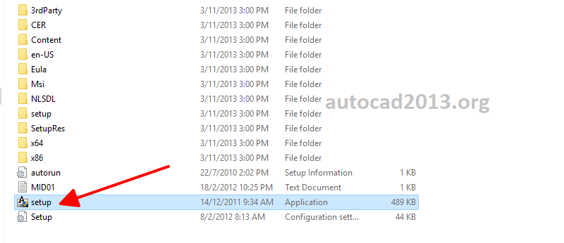 Giao diện file chính khi bắt đầu cài đặt AutoCAD 2013.